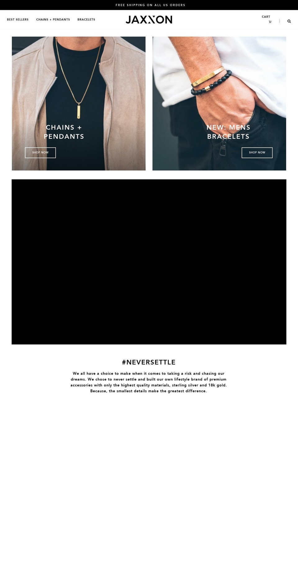 jaxxonco.com — Shopify storefront screenshot