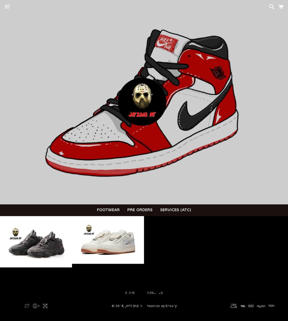 jay2da3airjordan.com — Shopify storefront screenshot