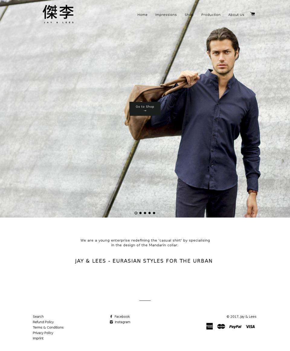 jayandlees.com shopify website screenshot