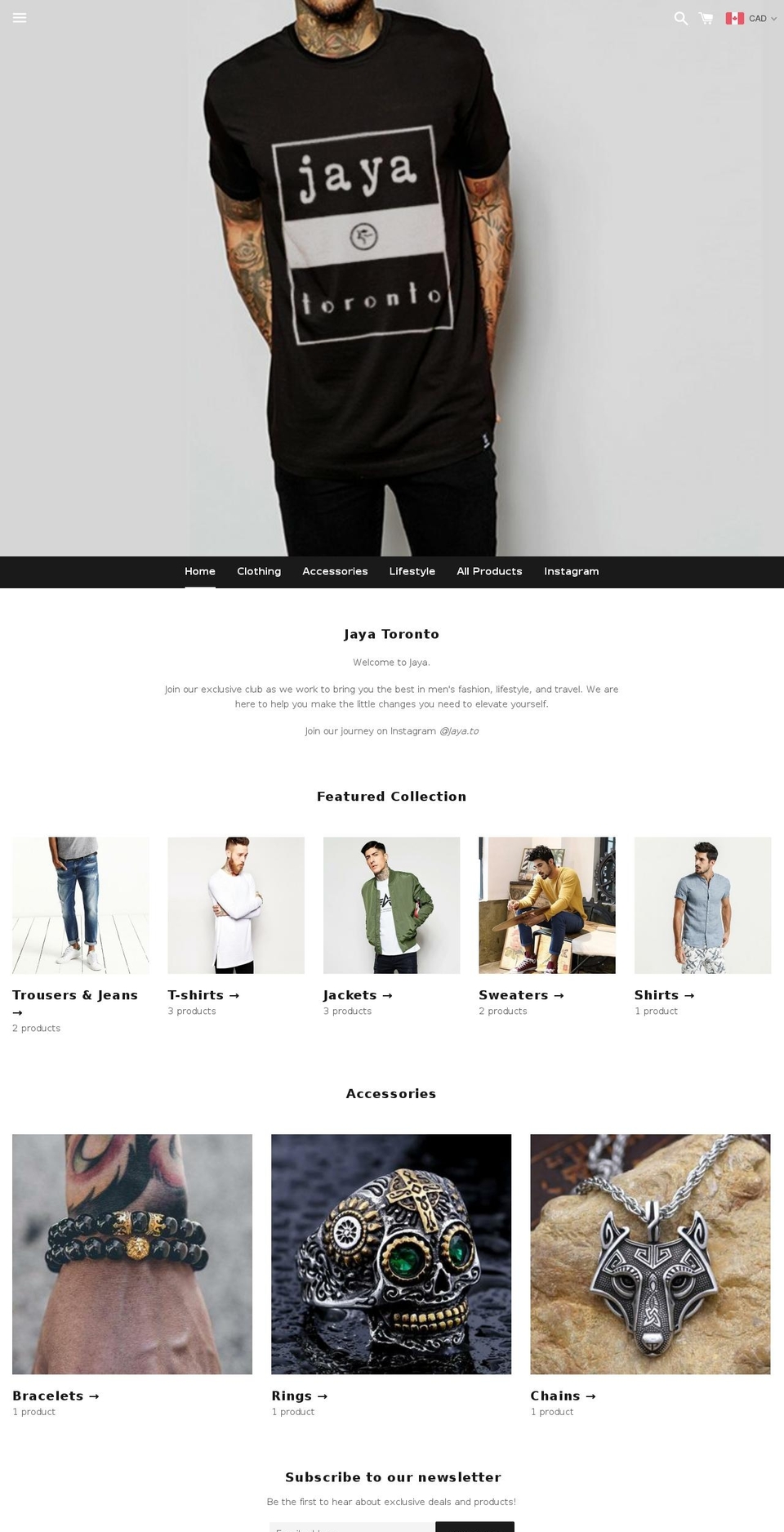 jayatoronto.com — Shopify storefront screenshot