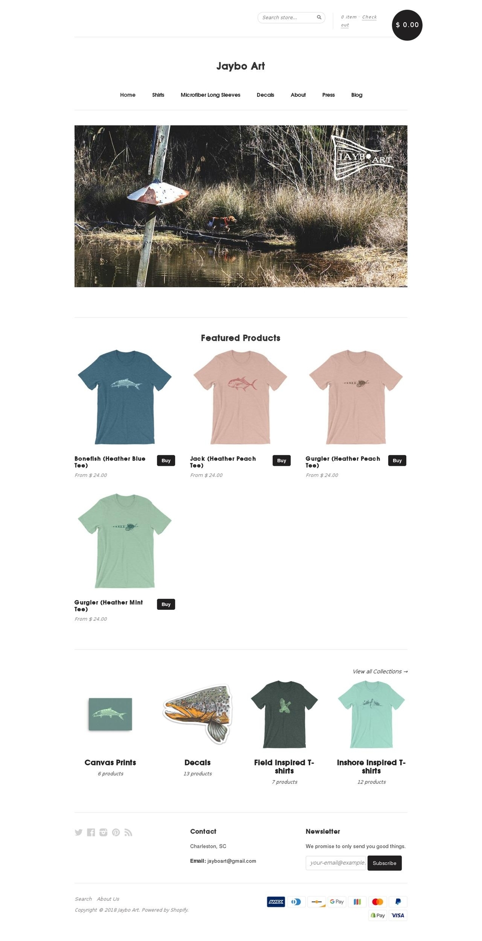 jayboart.com shopify website screenshot