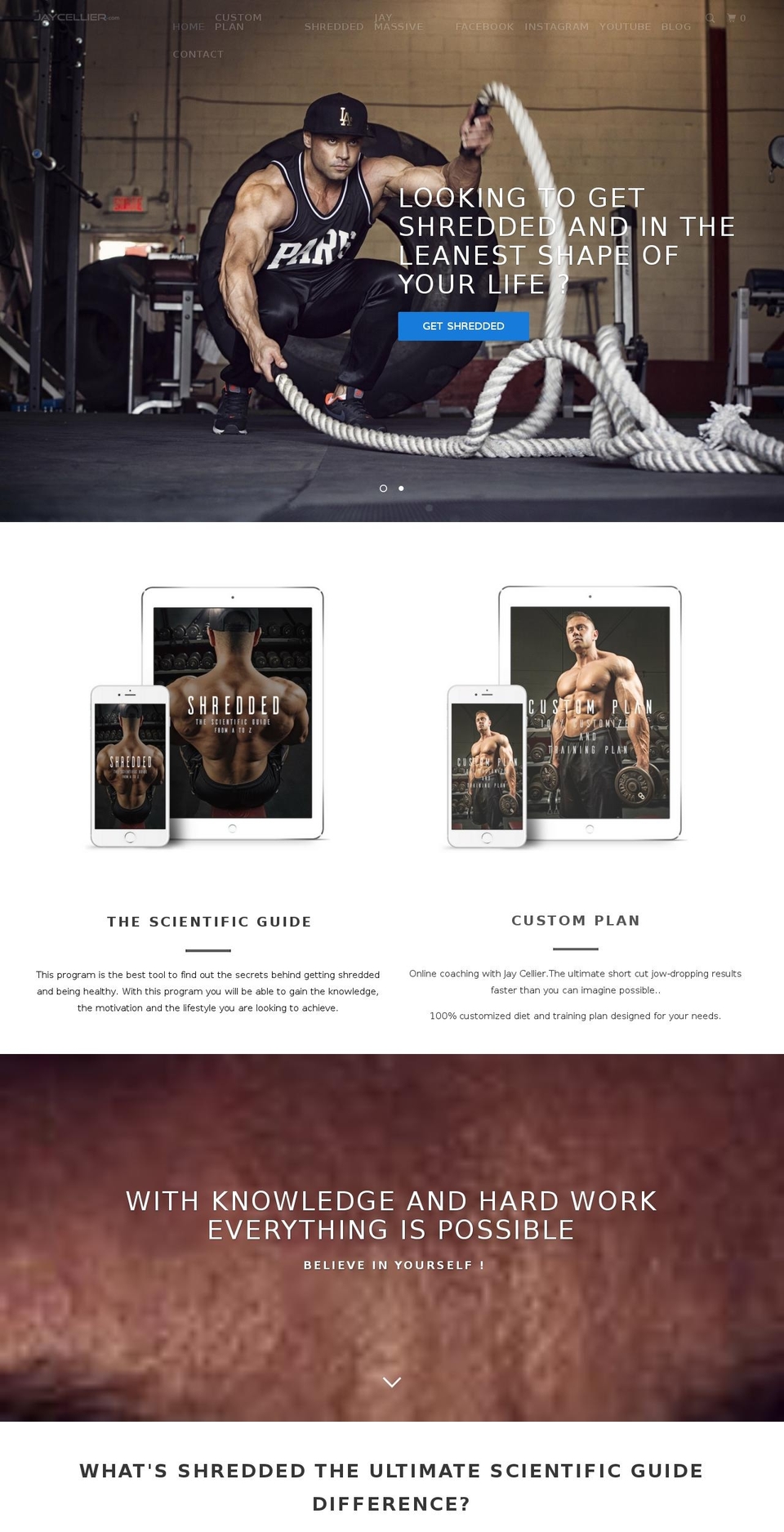 jaycellier.com shopify website screenshot