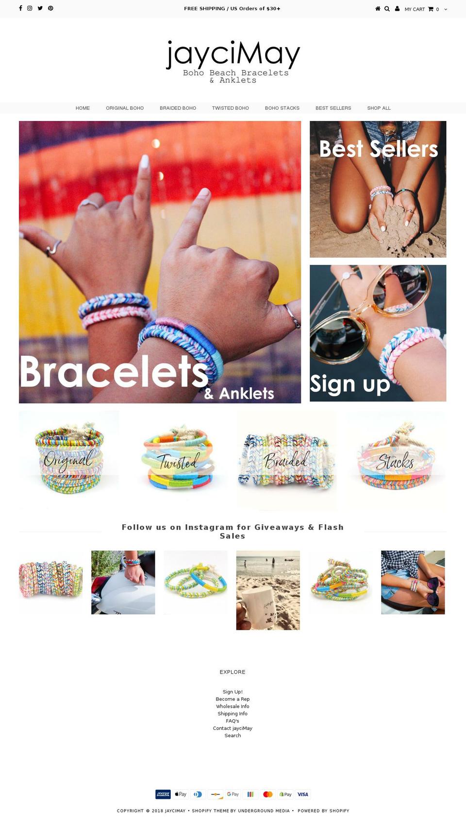 jaycimay.com — Shopify storefront screenshot