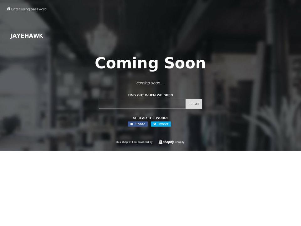 jayehawk.com shopify website screenshot