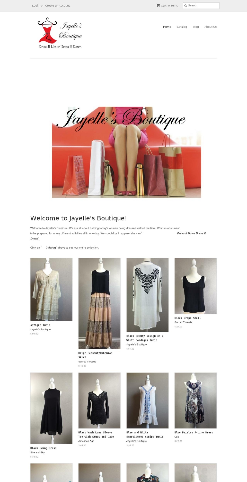 jayelle.us shopify website screenshot