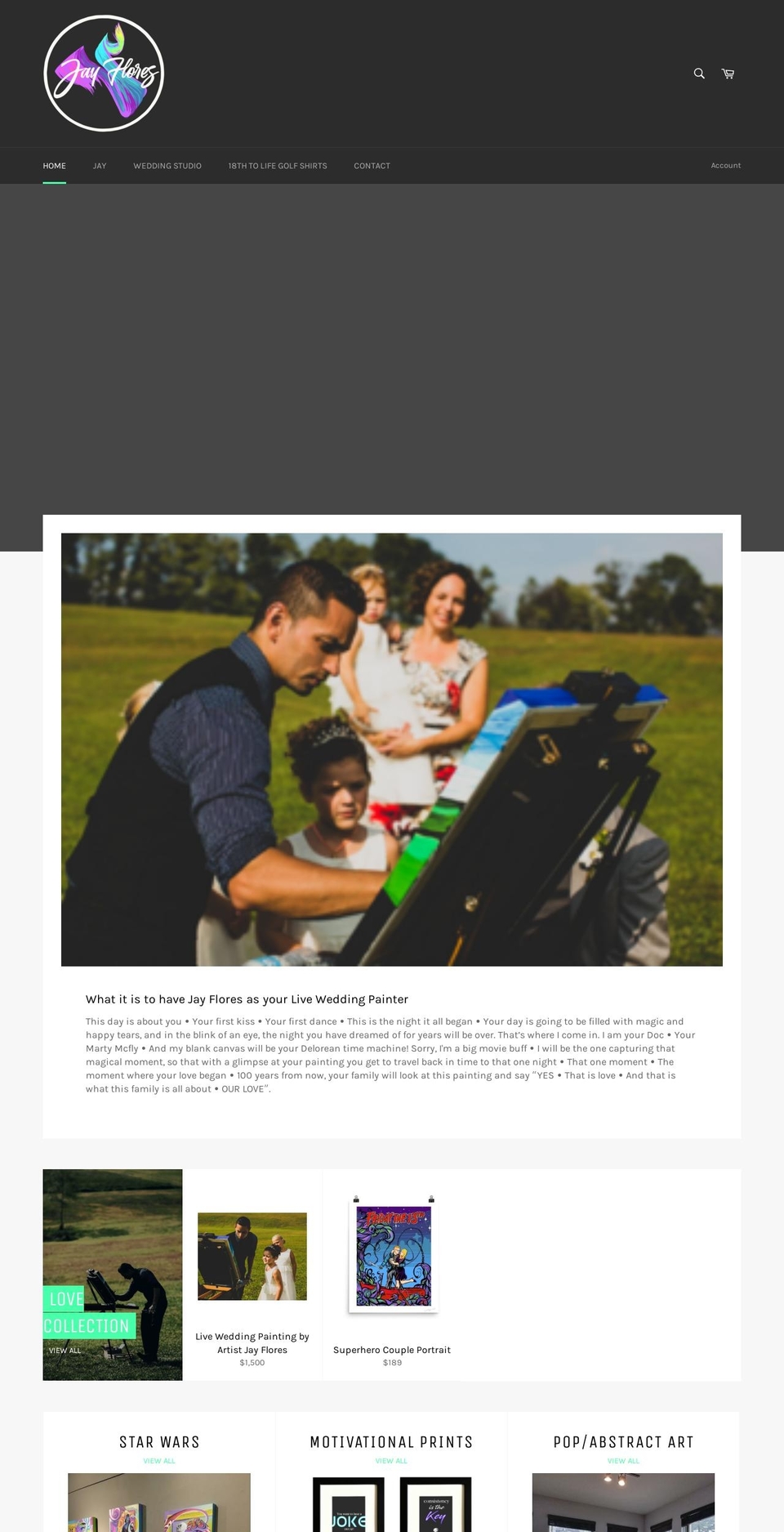 jayflores.com — Shopify storefront screenshot