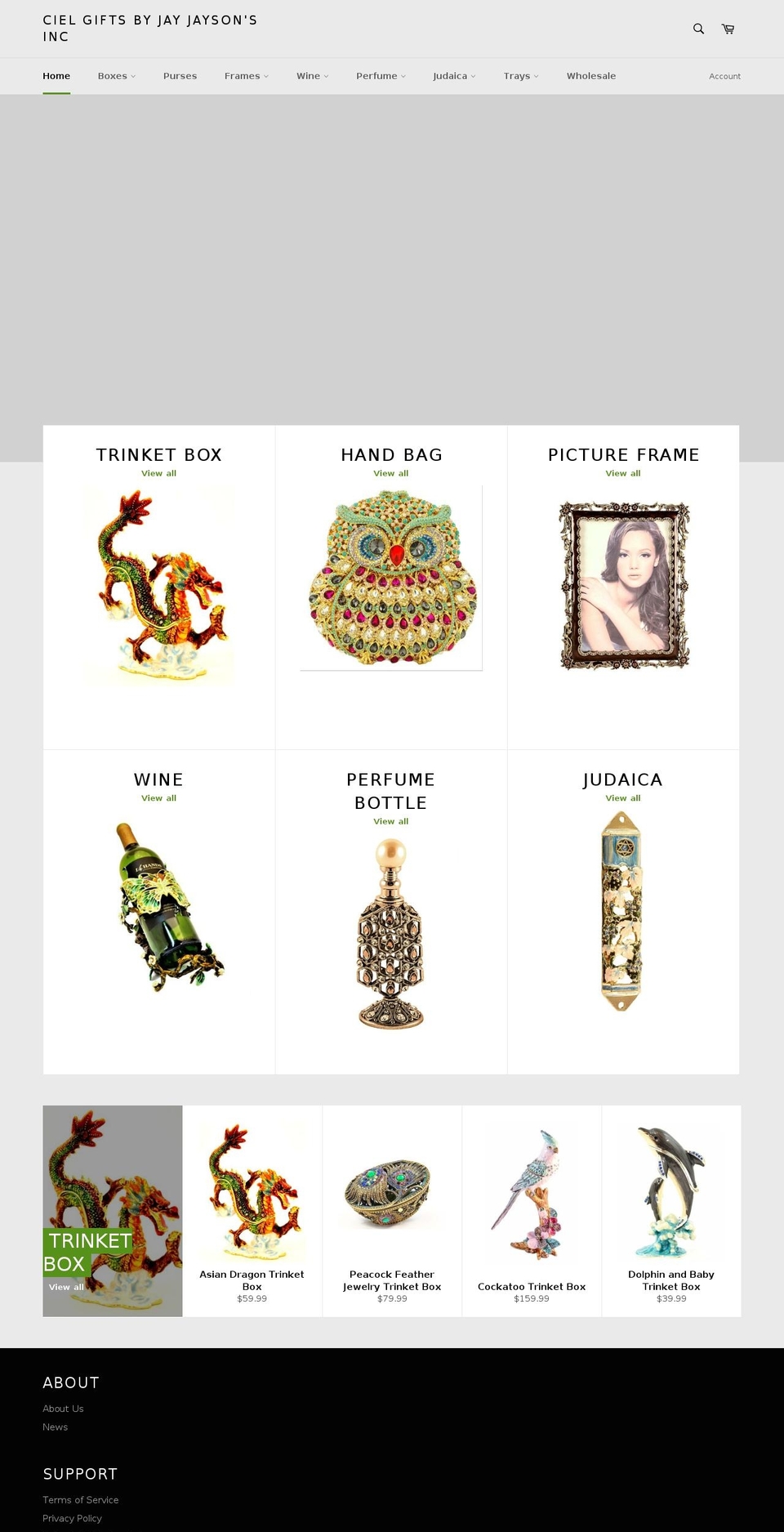 jayjaysons.com — Shopify storefront screenshot
