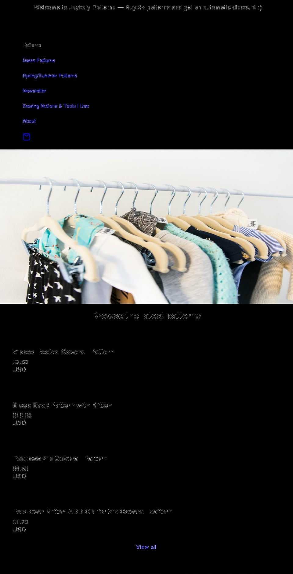 jaykaiy.com shopify website screenshot