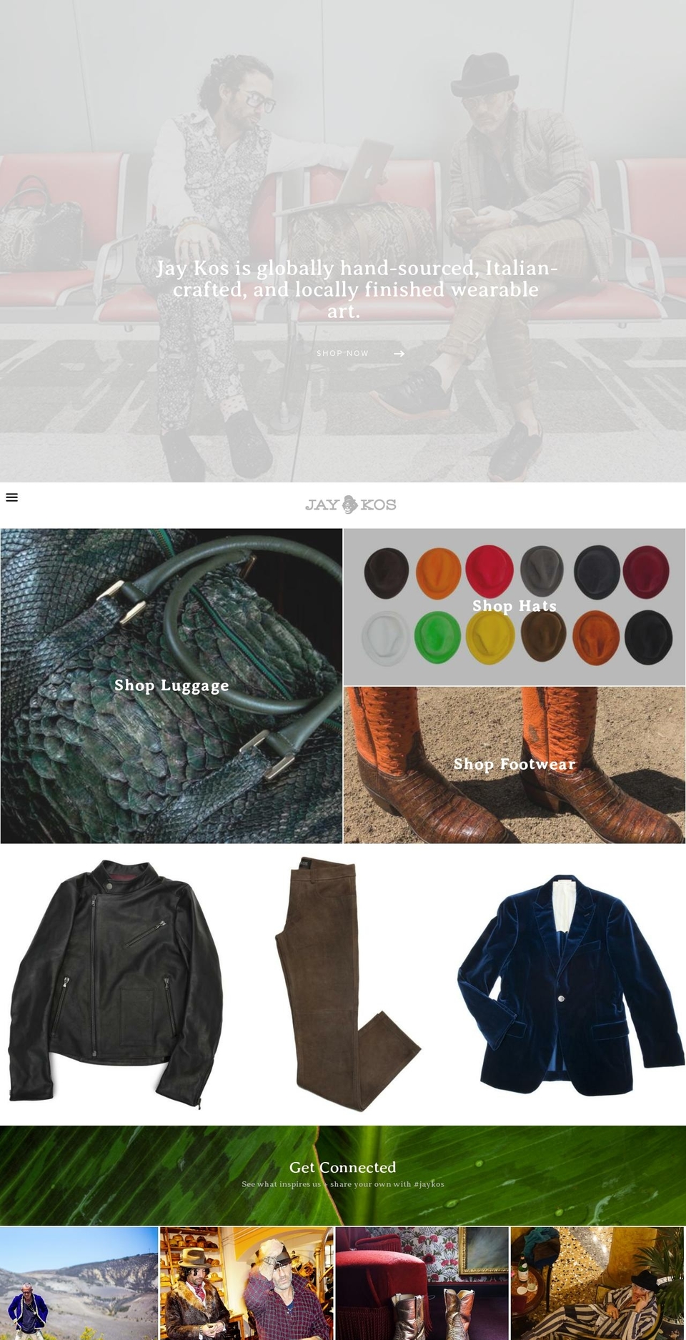 jaykos.com shopify website screenshot