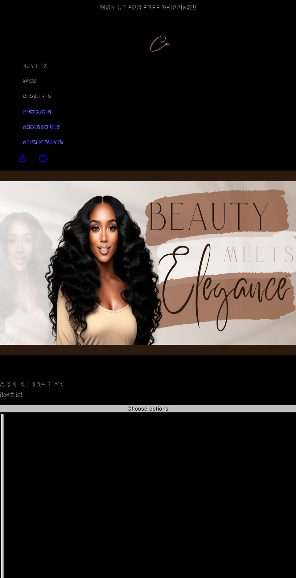 jayluxeextensions.com shopify website screenshot