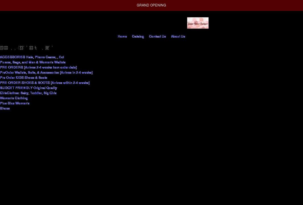 jaylynngrace.com — Shopify storefront screenshot