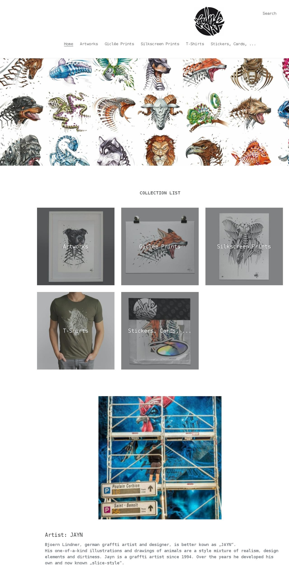 jaynsworld.com shopify website screenshot
