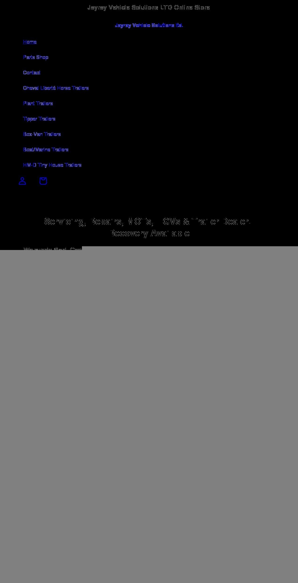 jayray.co.uk shopify website screenshot