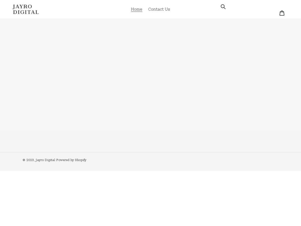 jayrodigital.com shopify website screenshot