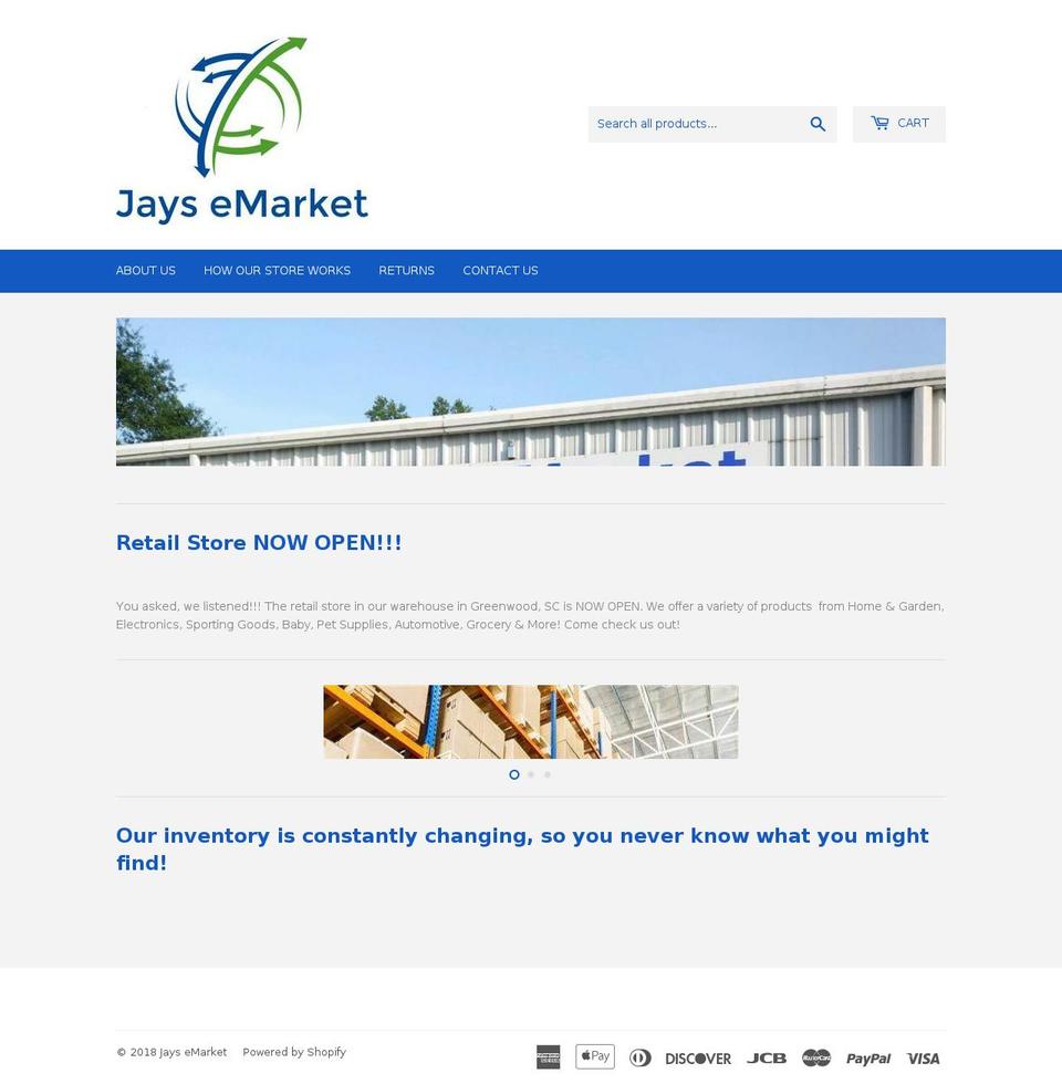 jaysemarket.com — Shopify storefront screenshot