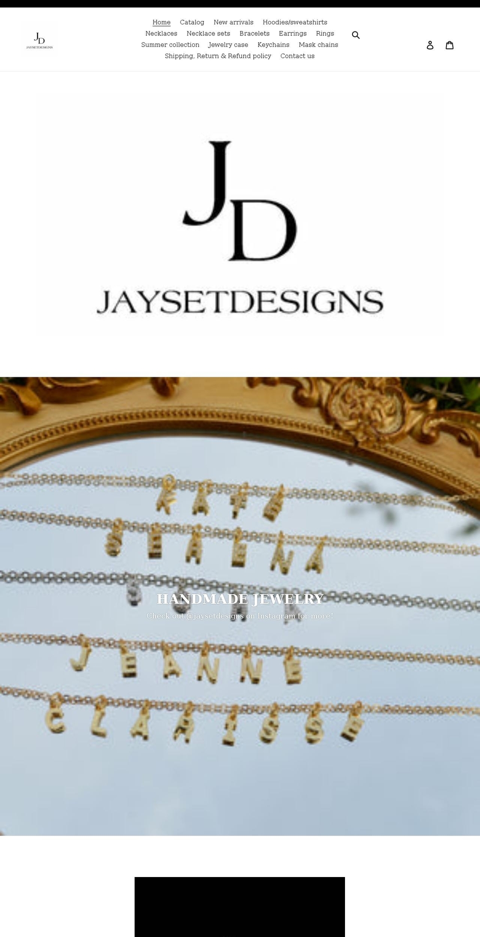 jaysetdesigns.com shopify website screenshot