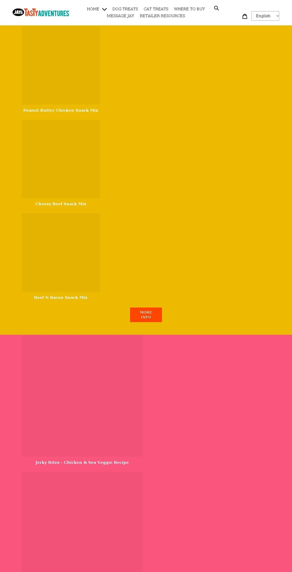 jaystastyadventures.com shopify website screenshot