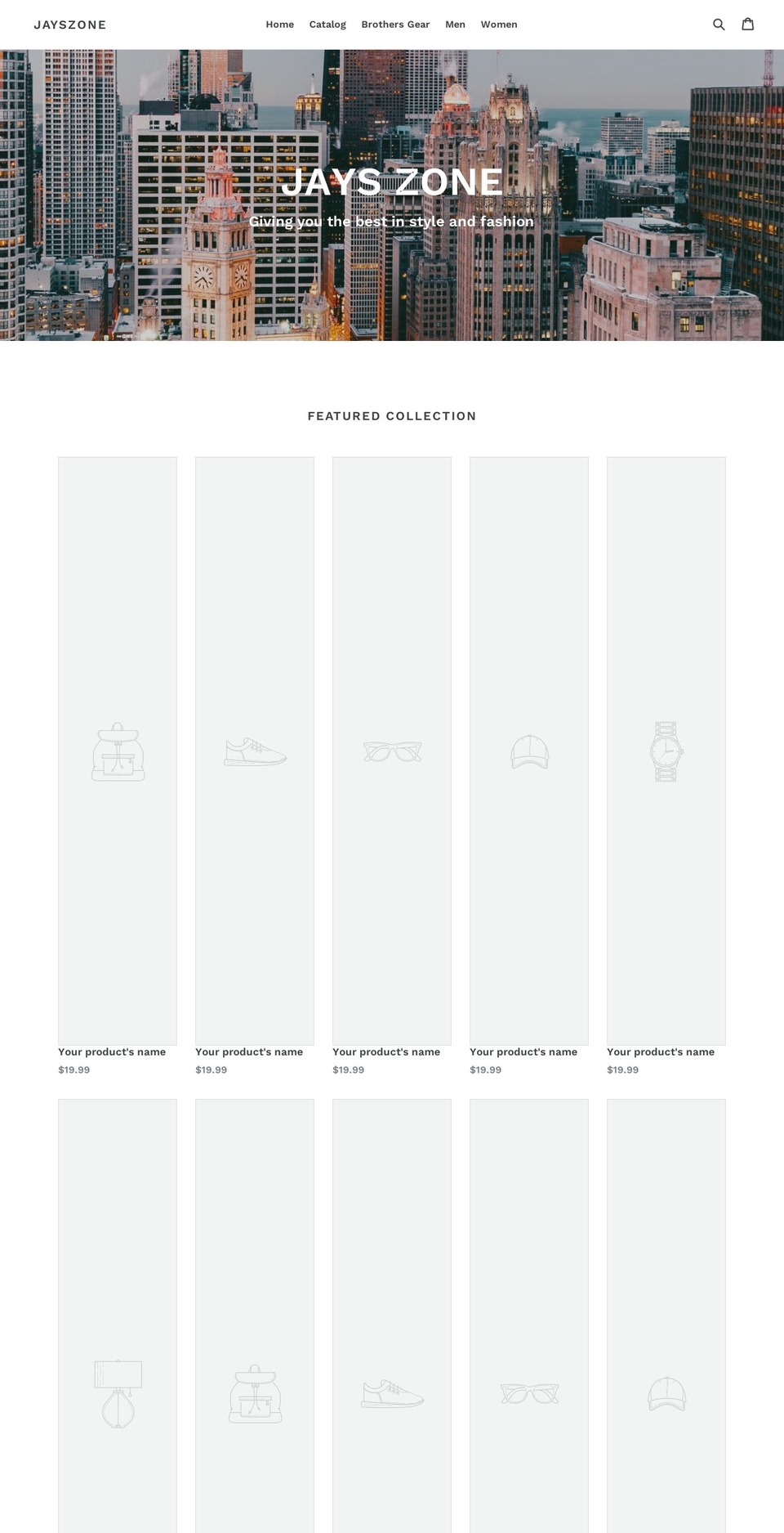 jayszone.net shopify website screenshot
