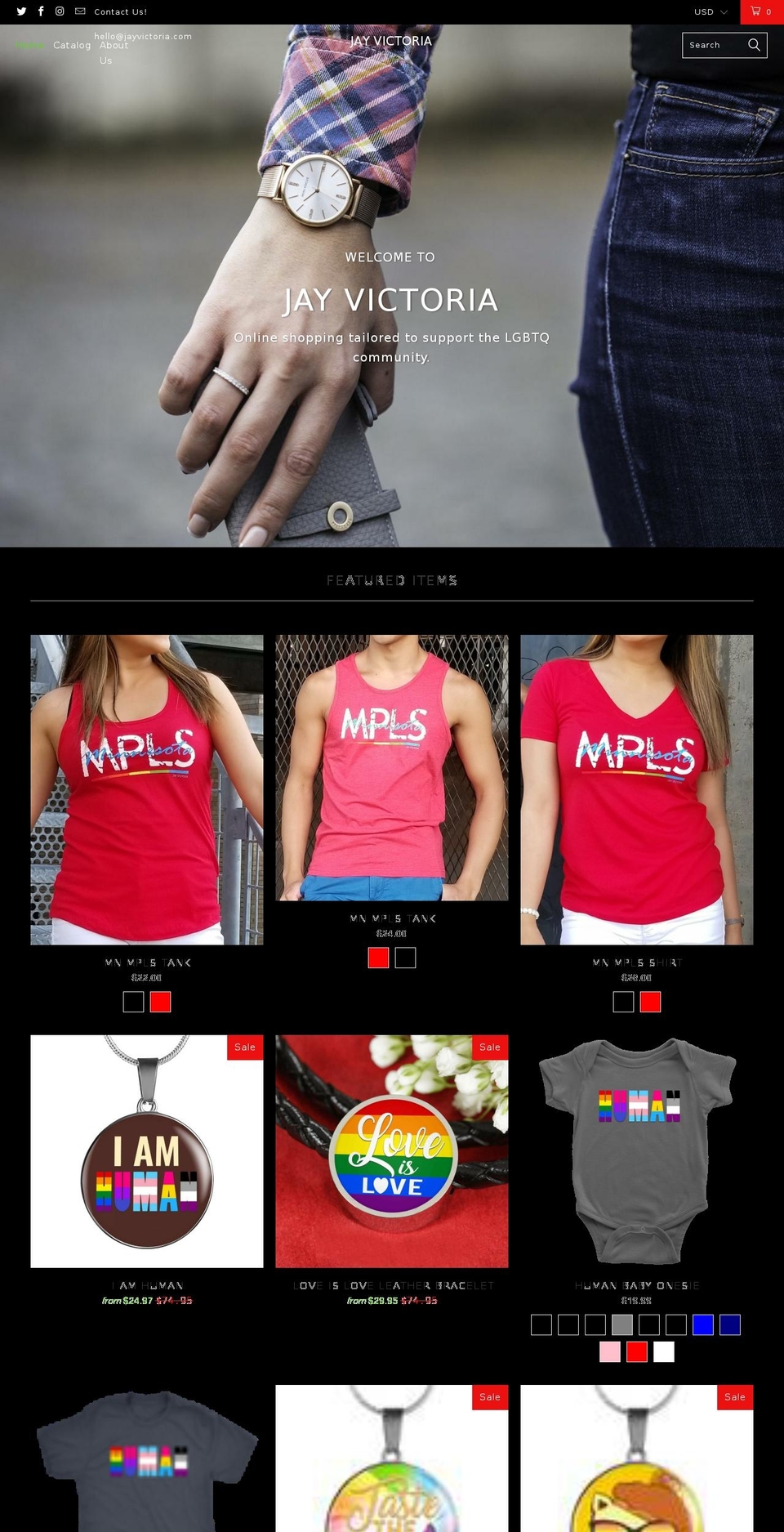 jayvictoria.com — Shopify storefront screenshot