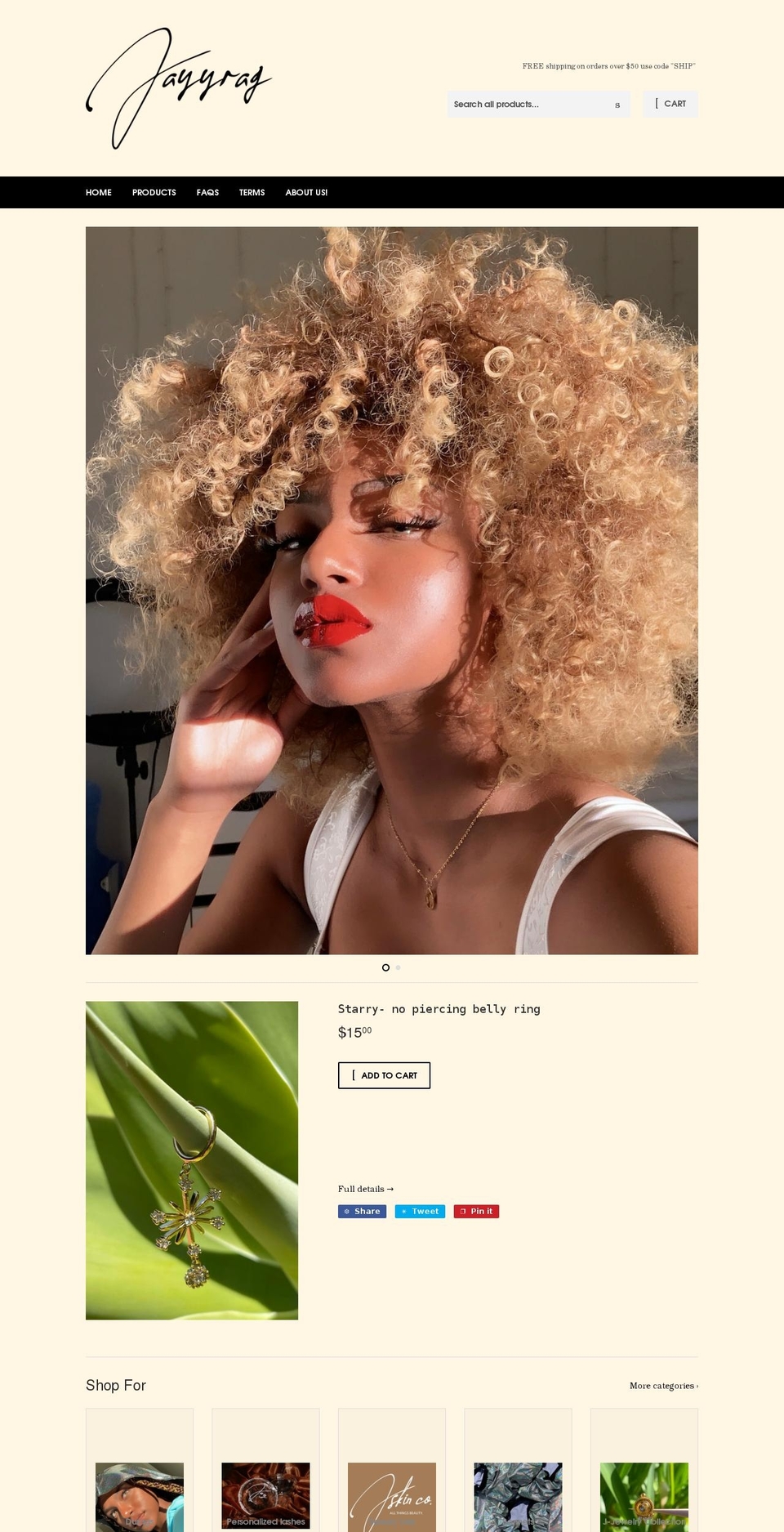 jayyrag.com shopify website screenshot