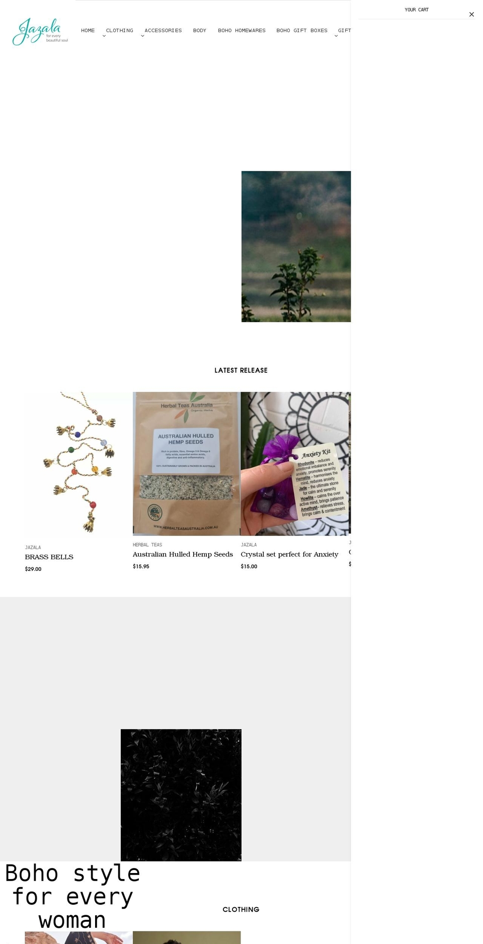 jazala.com.au shopify website screenshot