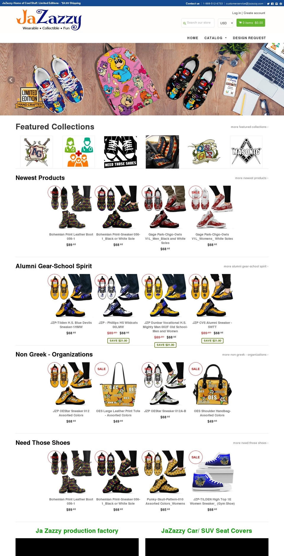 jazazzy.com shopify website screenshot