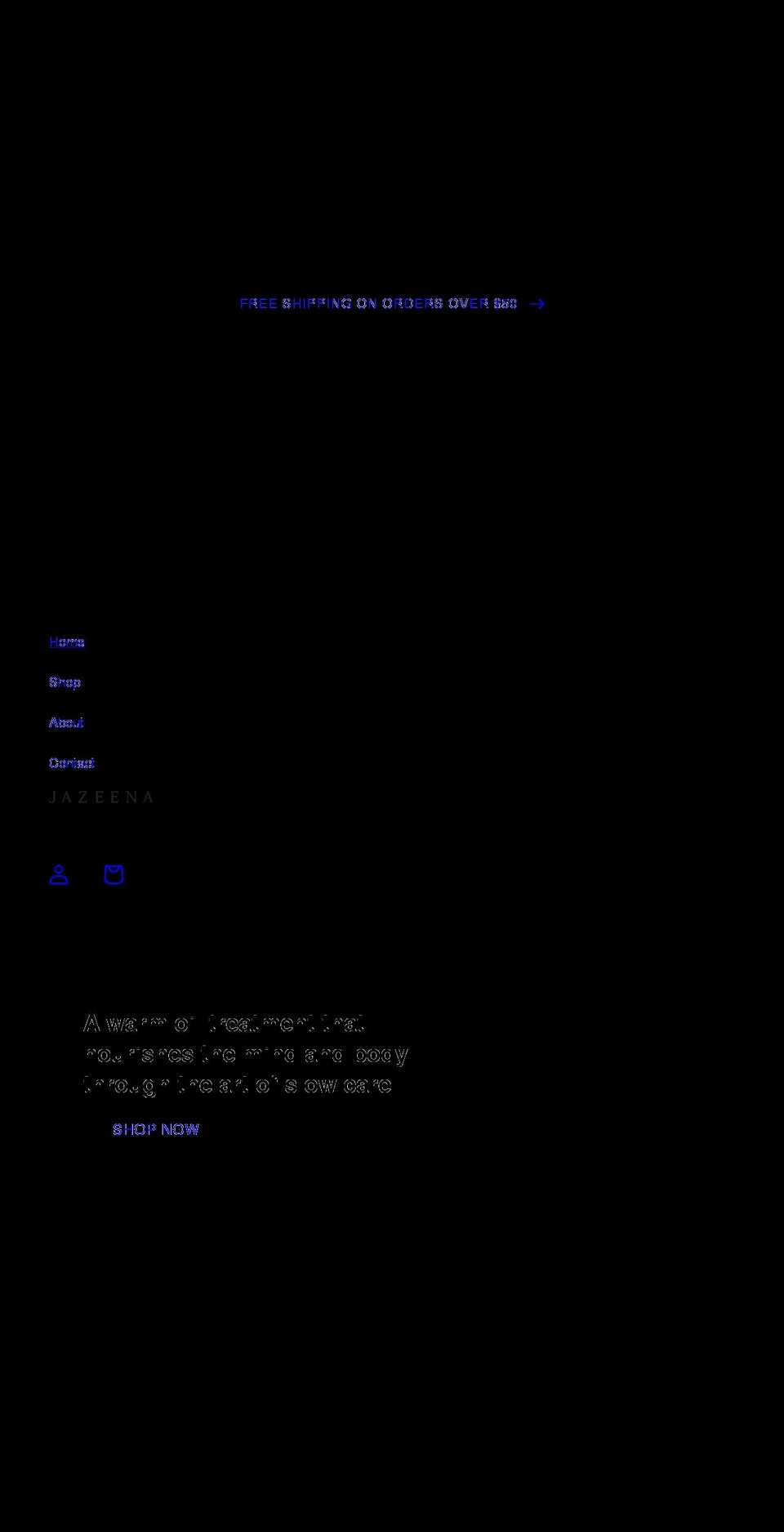 jazeena.com shopify website screenshot