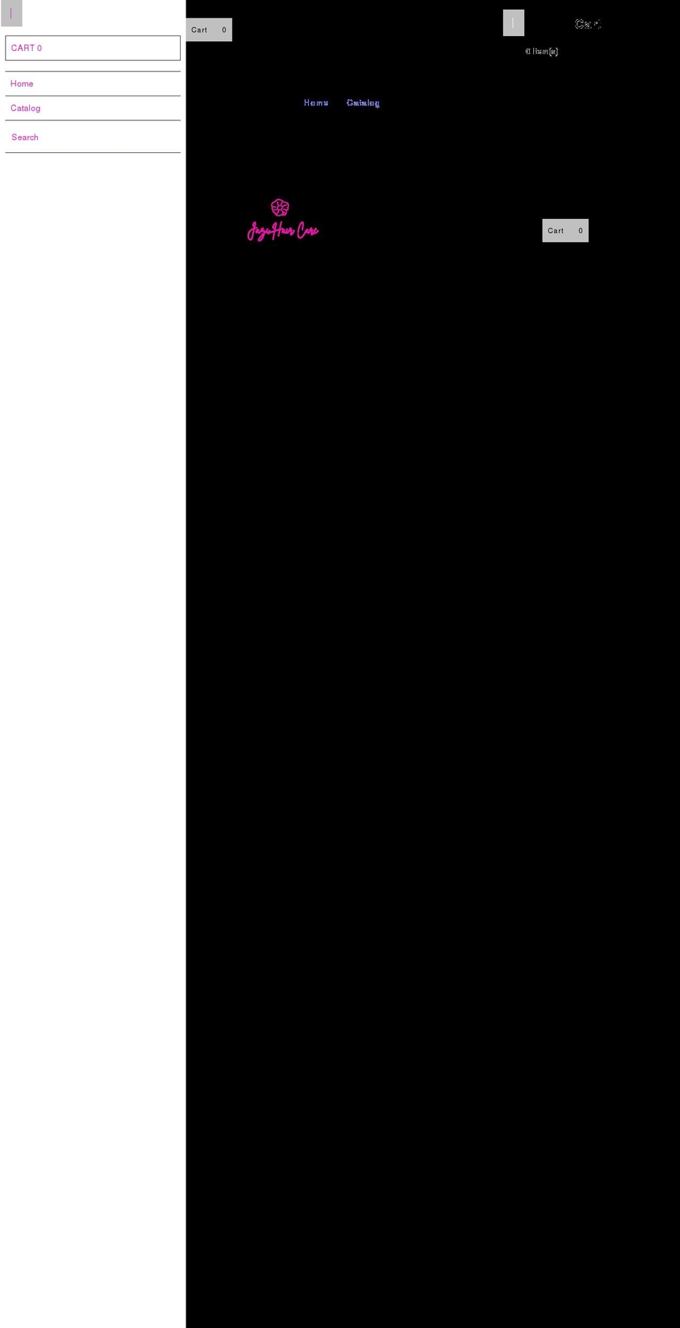 jazihaircare.com shopify website screenshot