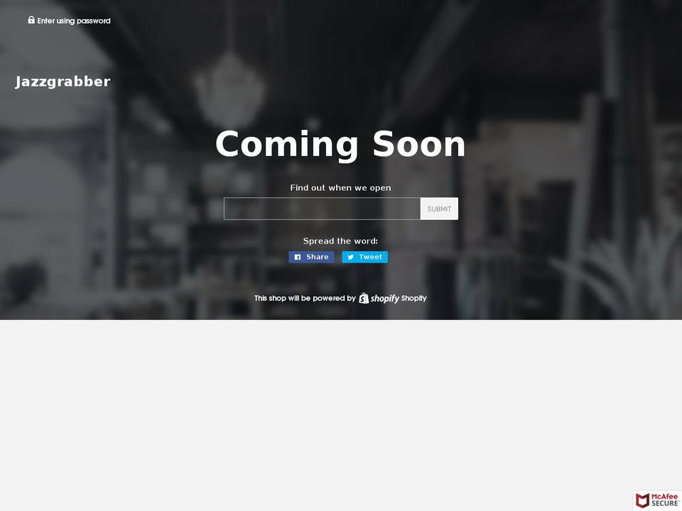 jazzgrabber.com — Shopify storefront screenshot