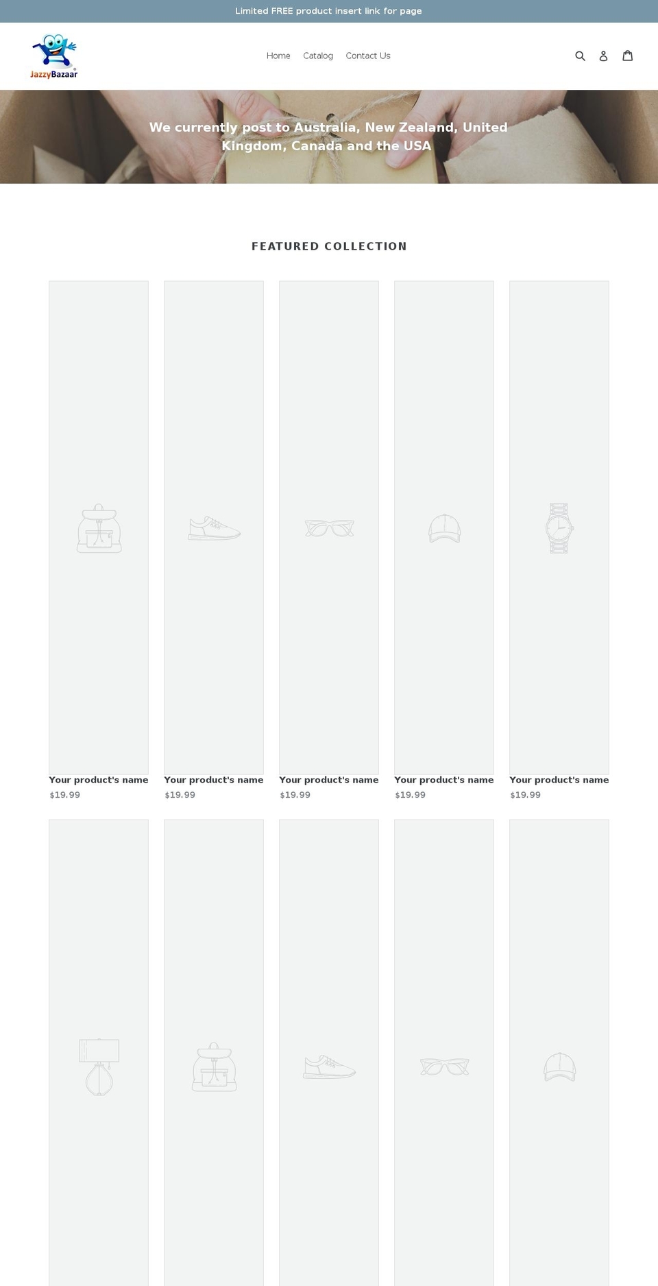jazzybazaar.com — Shopify storefront screenshot