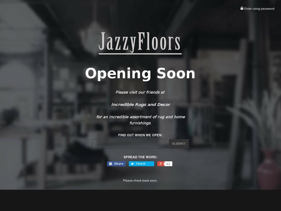 jazzyfloors.com shopify website screenshot