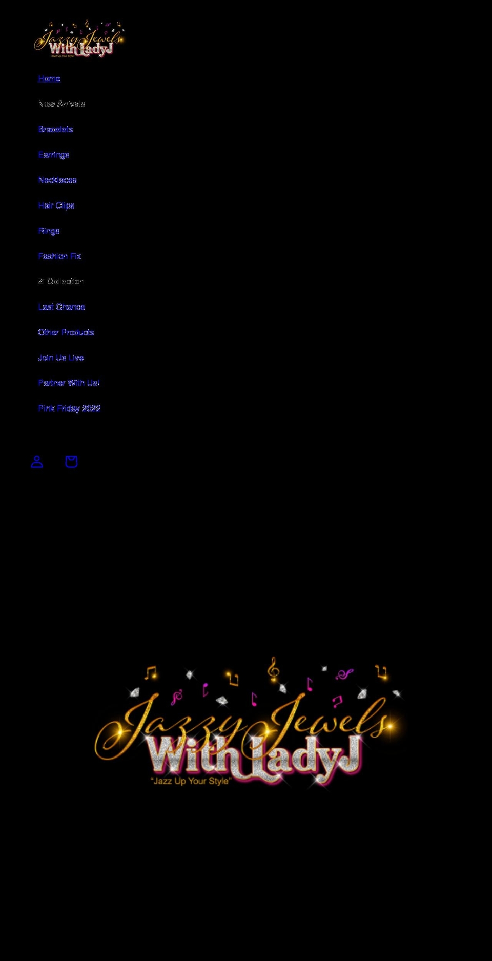 jazzyjewelswithladyj.com shopify website screenshot