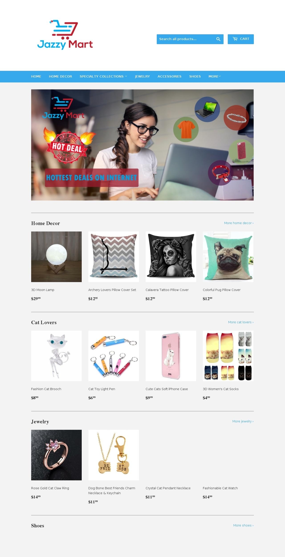 jazzymart.com shopify website screenshot