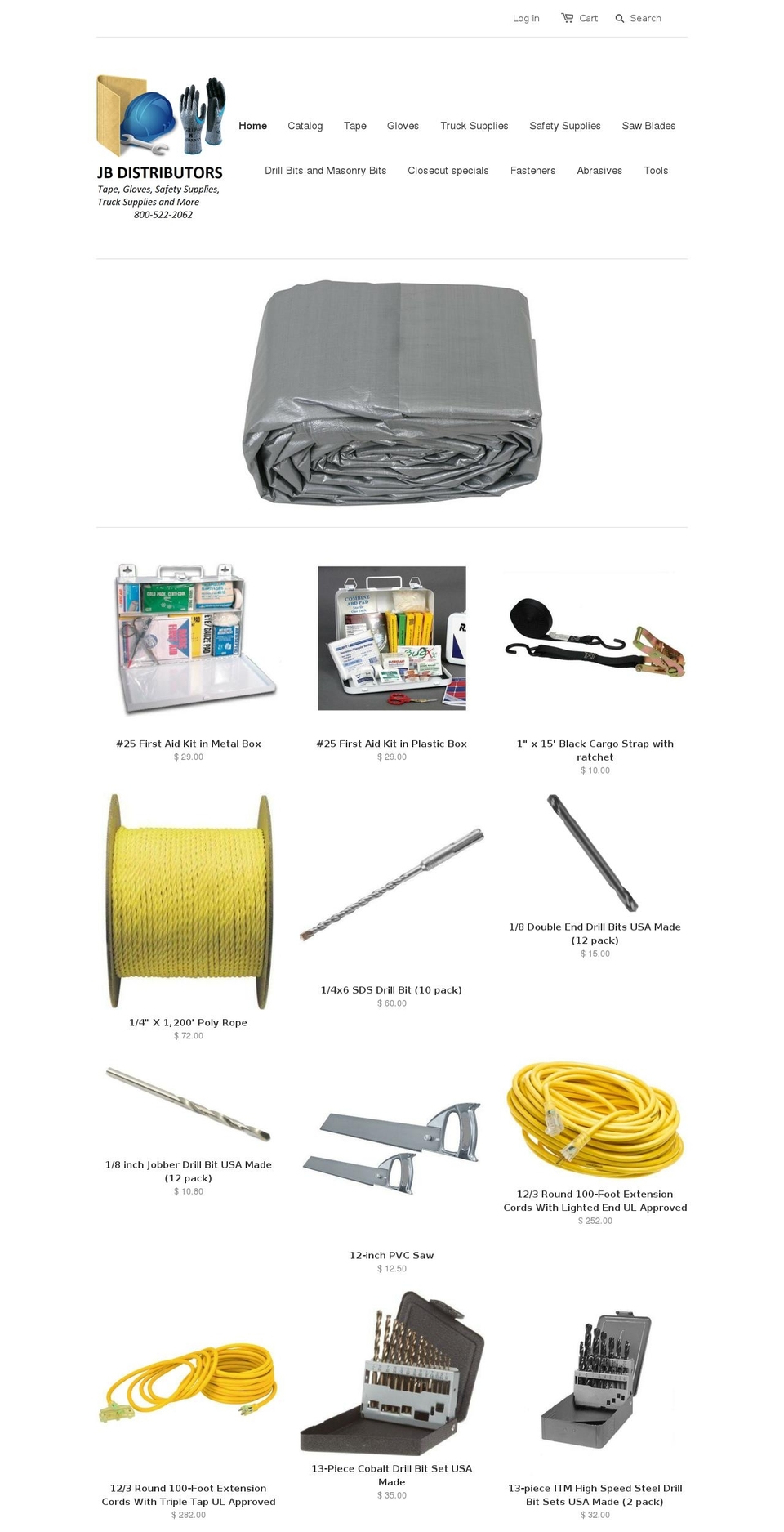 jb-distributors.com shopify website screenshot