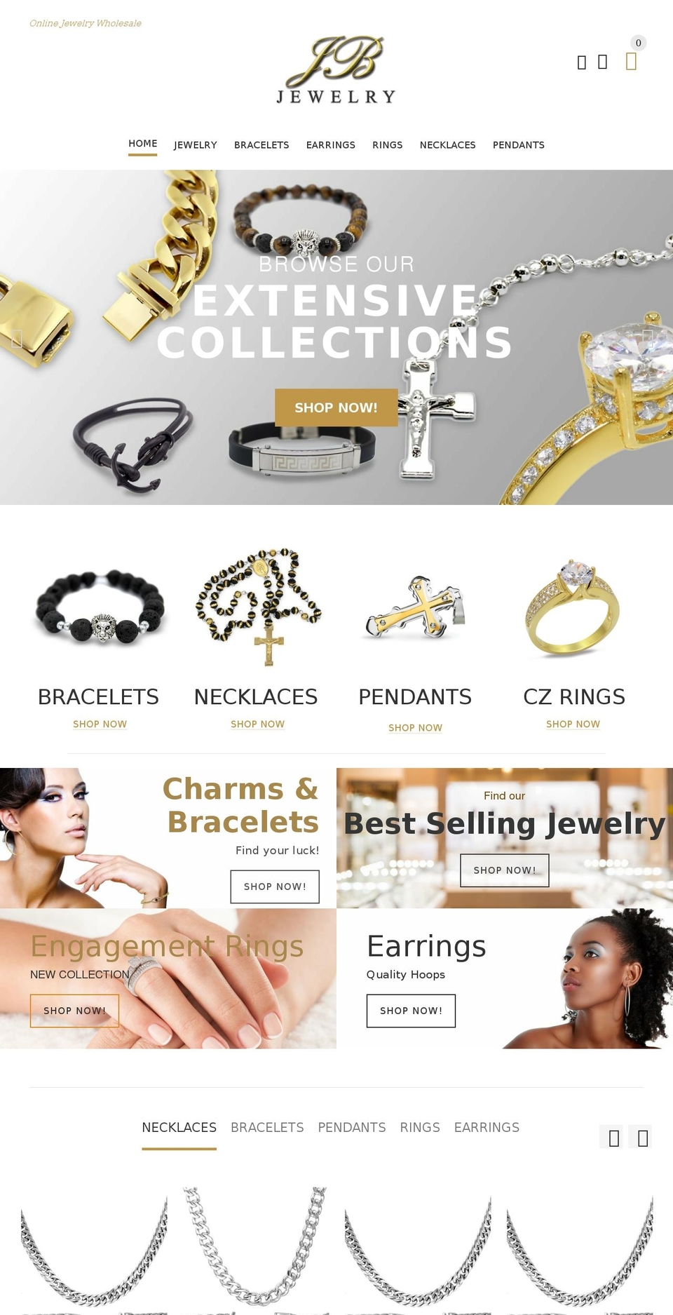 jb-jewelry.com shopify website screenshot