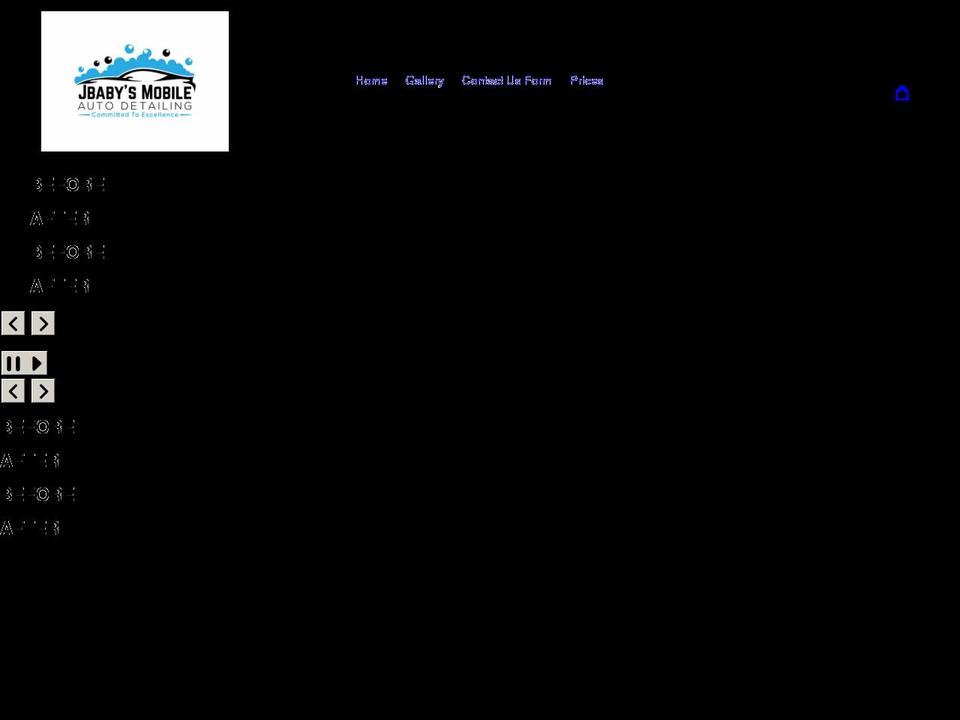 jbabysmobiledetailing.com shopify website screenshot