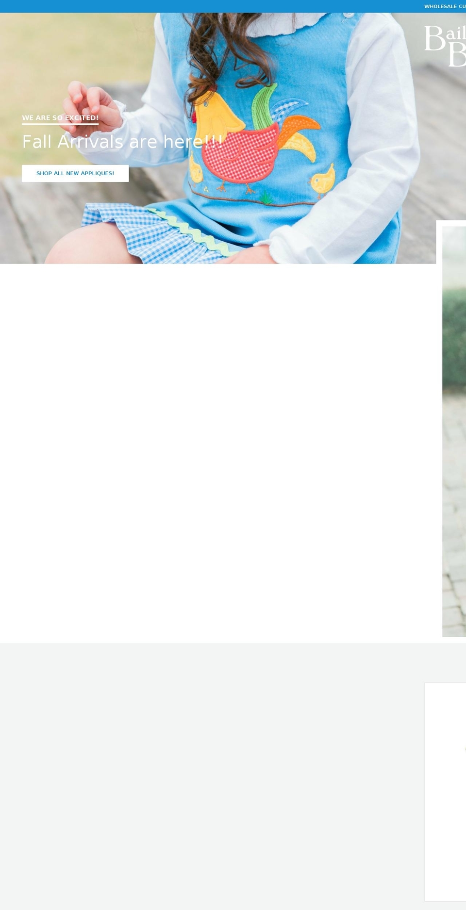 jbaileyclothing.com — Shopify storefront screenshot