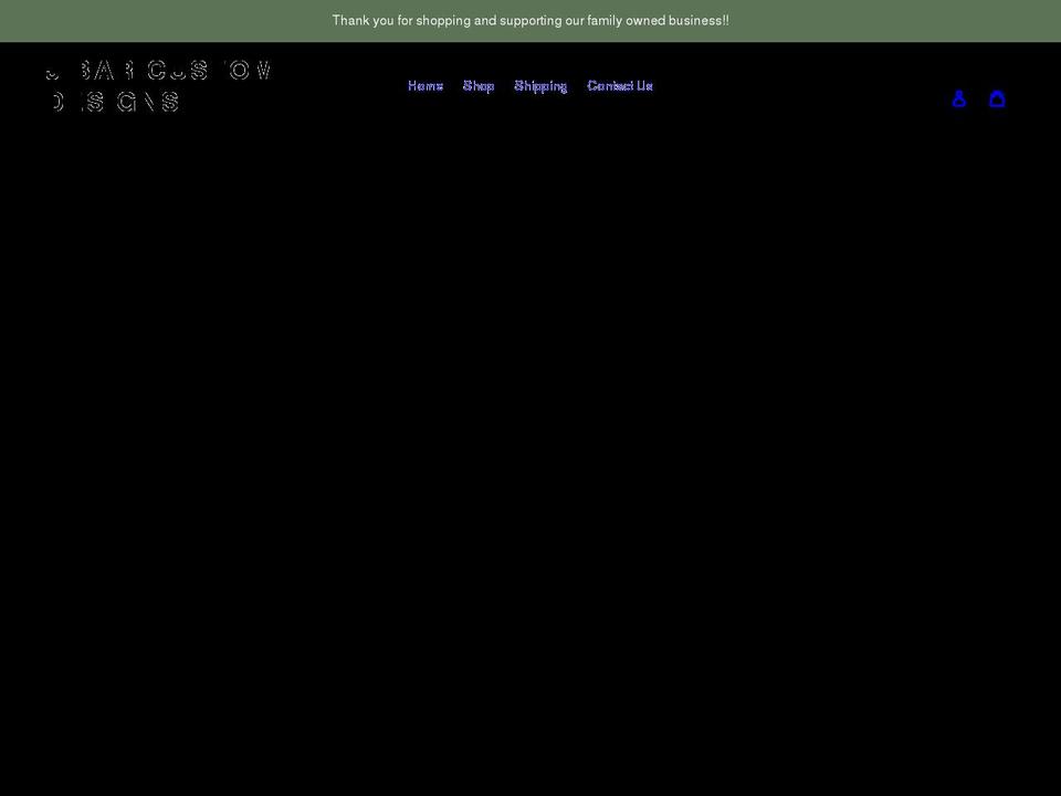 jbarcustomdesigns.com shopify website screenshot