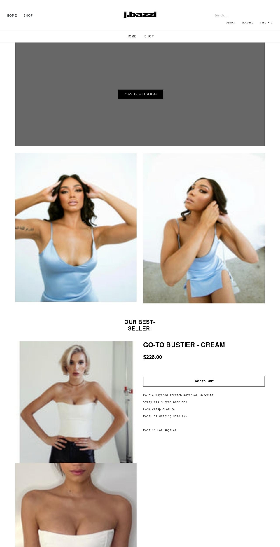 jbazzi.com shopify website screenshot