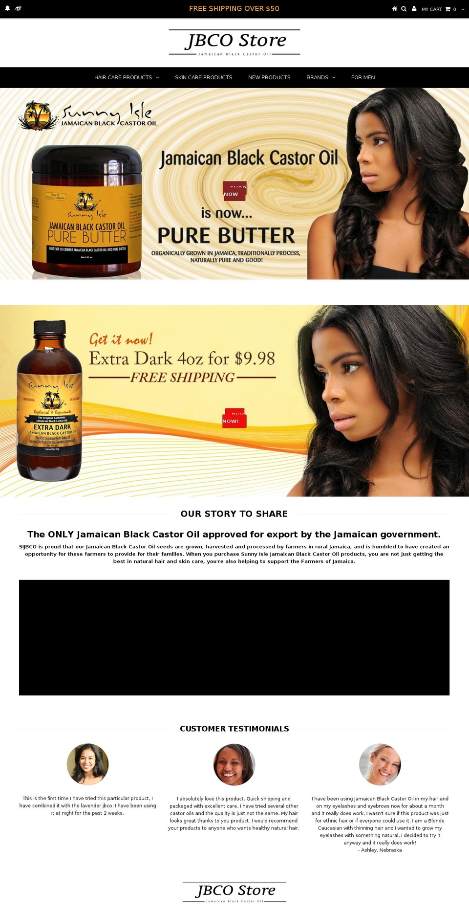jbcostore.com — Shopify storefront screenshot