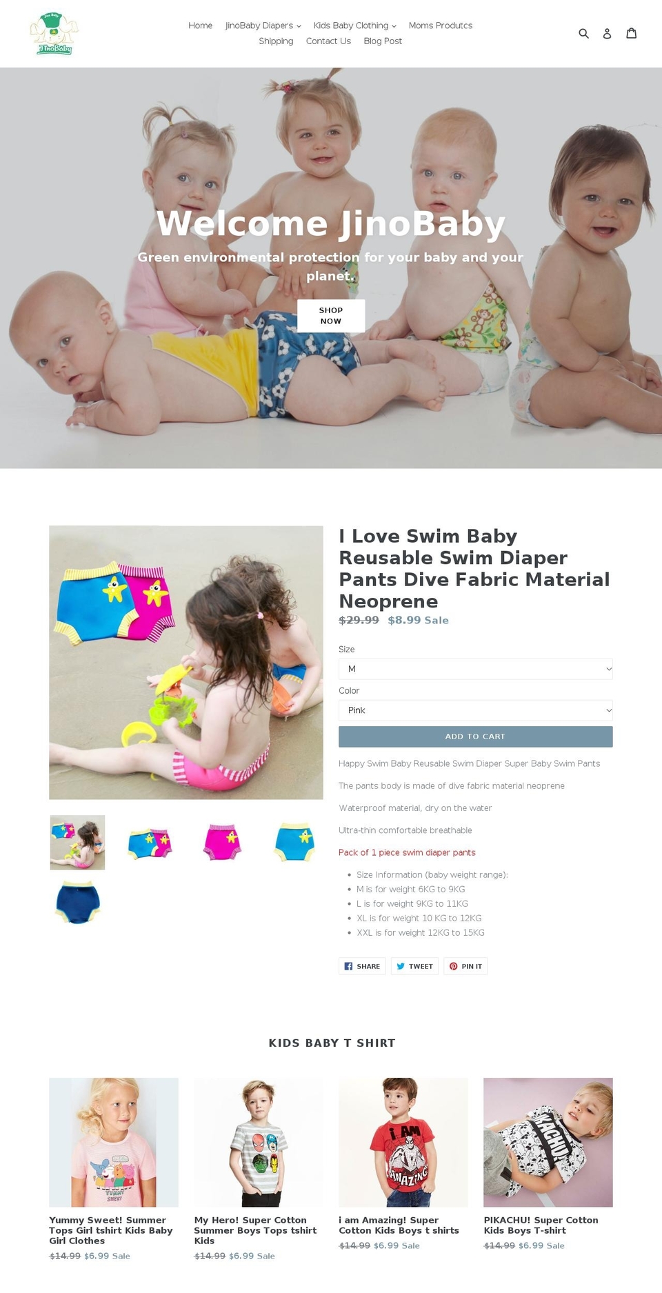 jbdiapers.com — Shopify storefront screenshot