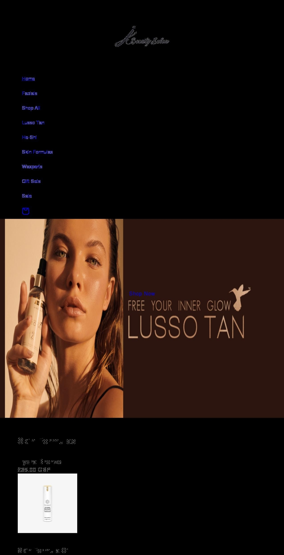 jbeautyonline.com shopify website screenshot