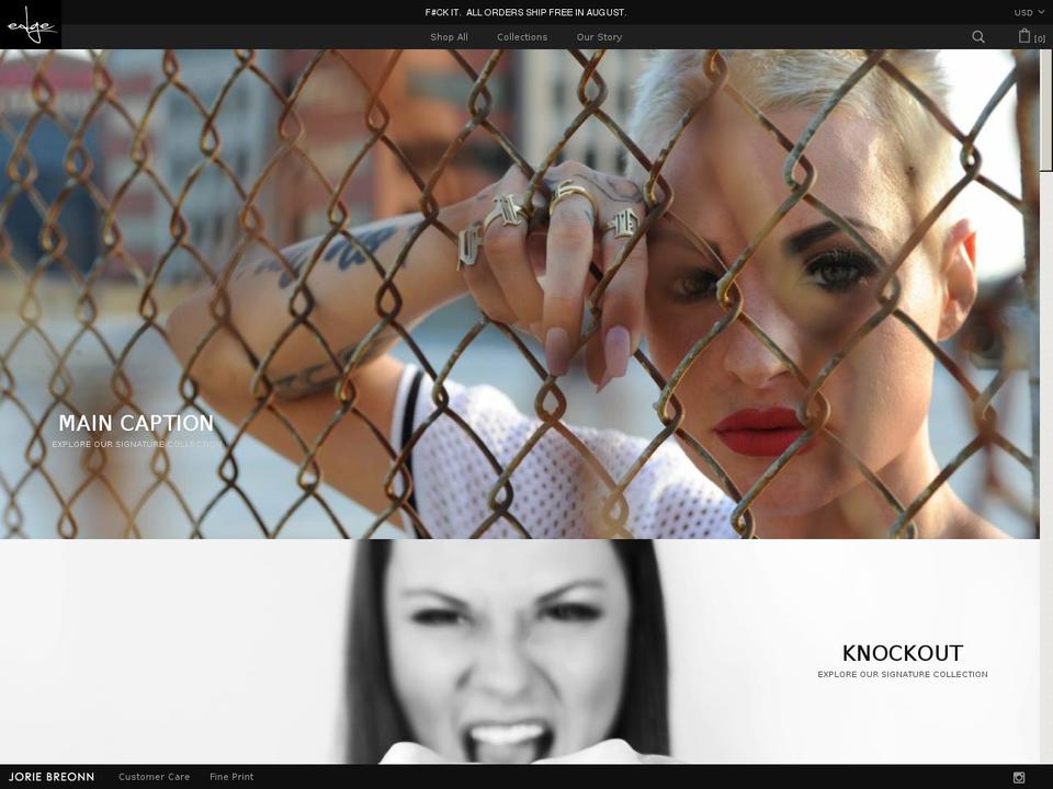jbedge.com — Shopify storefront screenshot