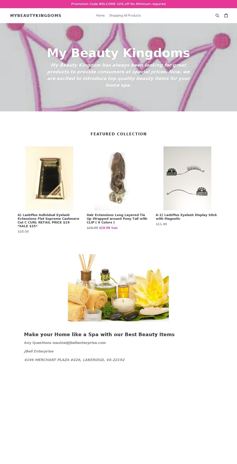 jbellenterprise.com — Shopify storefront screenshot