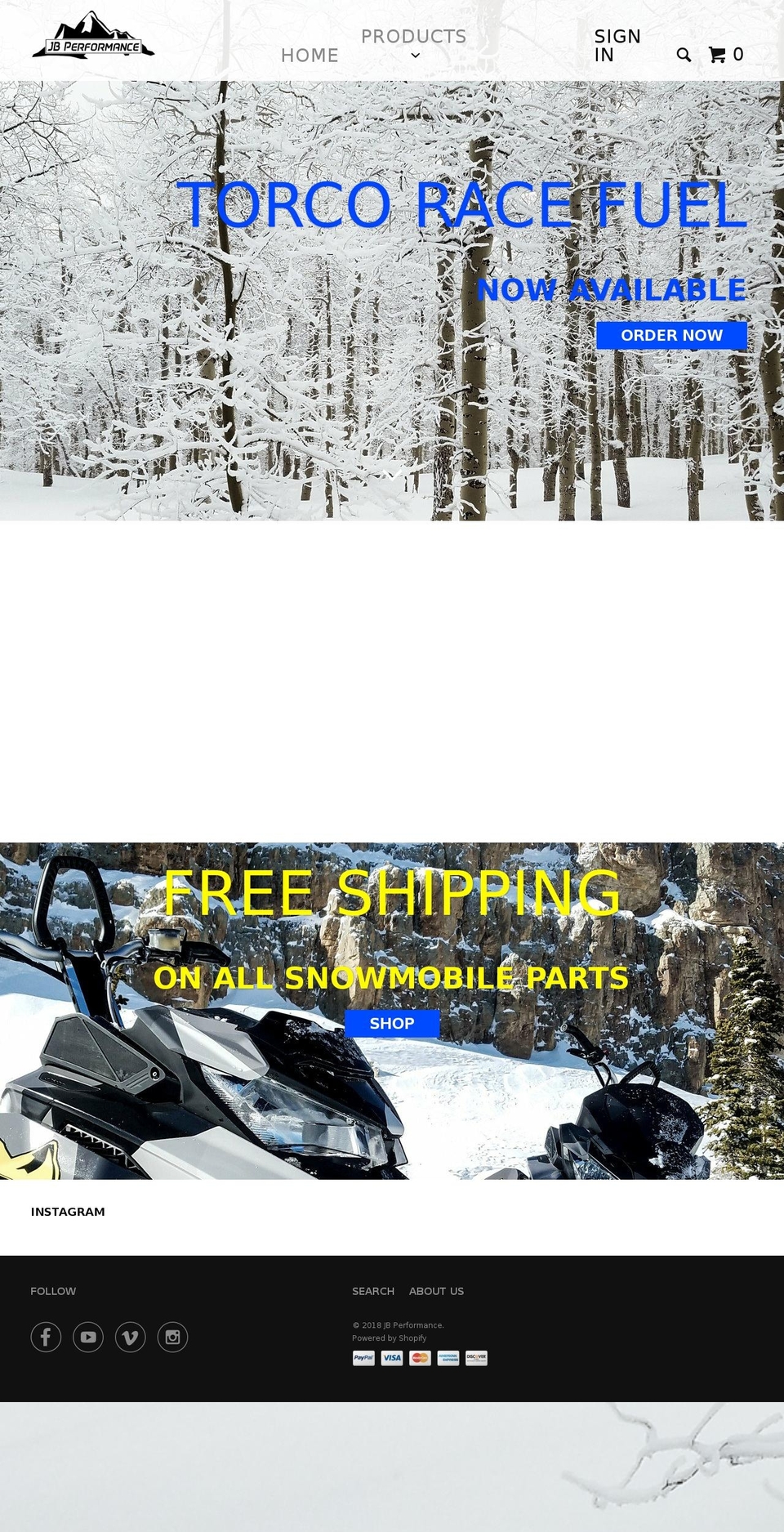 jbperformance.com — Shopify storefront screenshot