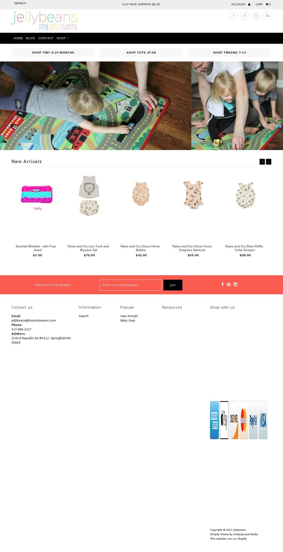 jbtween.com shopify website screenshot