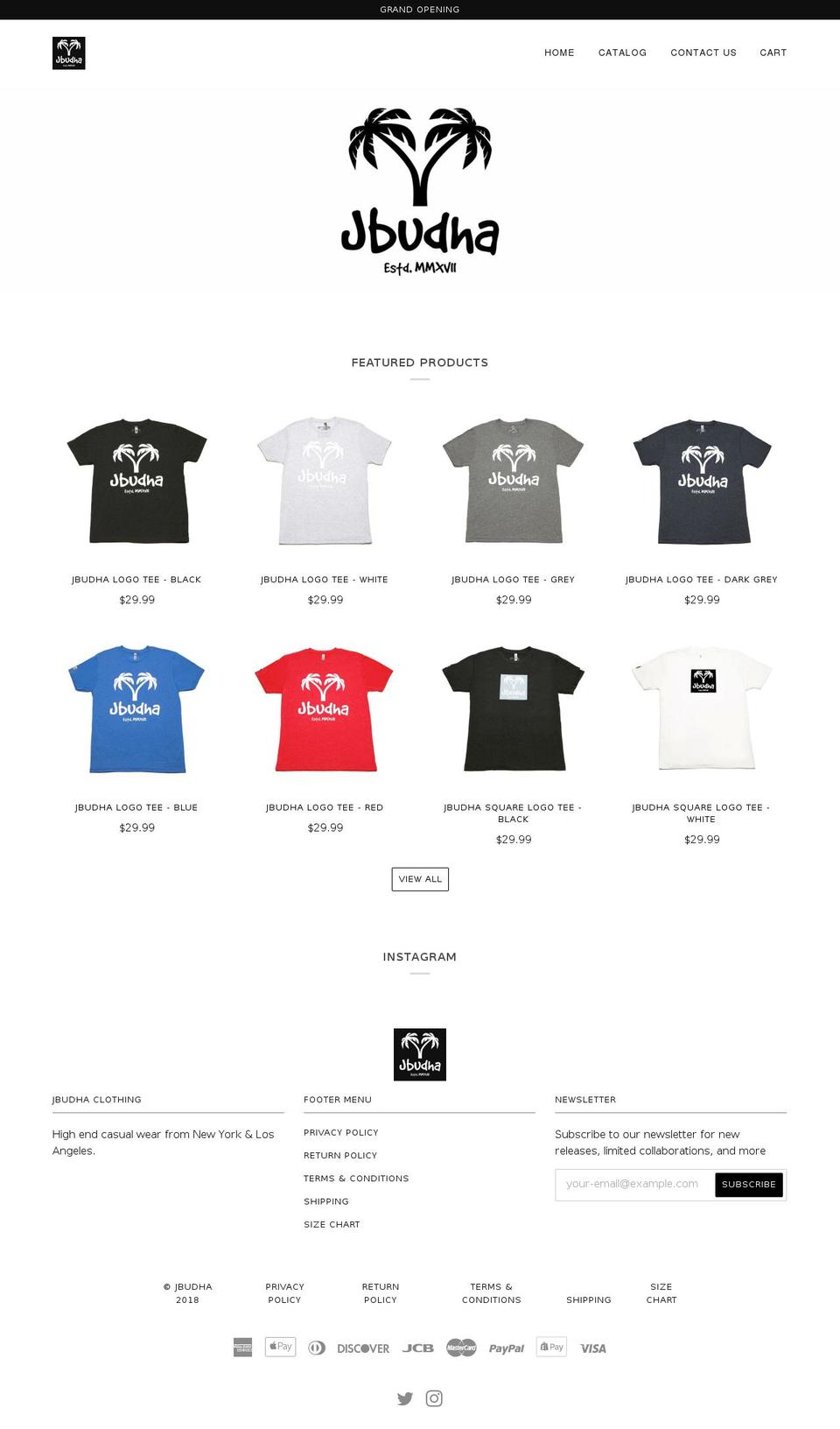 jbudha.com shopify website screenshot