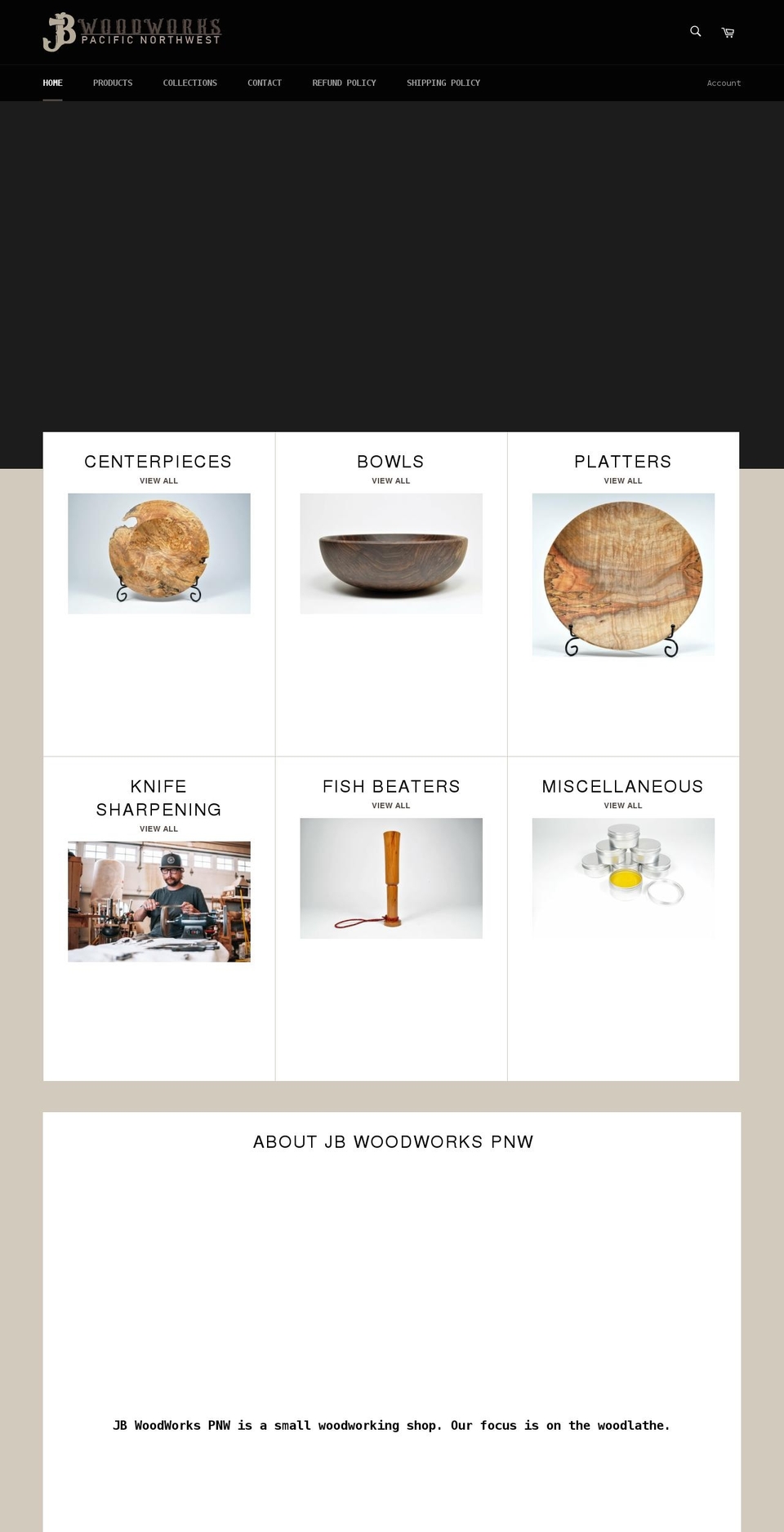 jbwoodworkspnw.com shopify website screenshot
