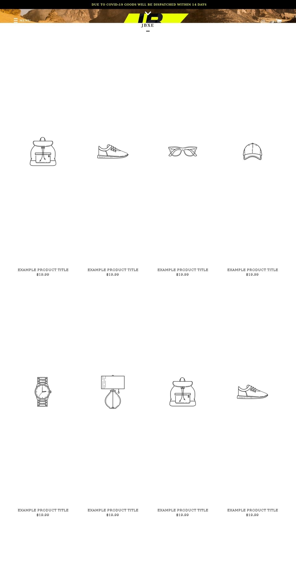jbxestore.com shopify website screenshot