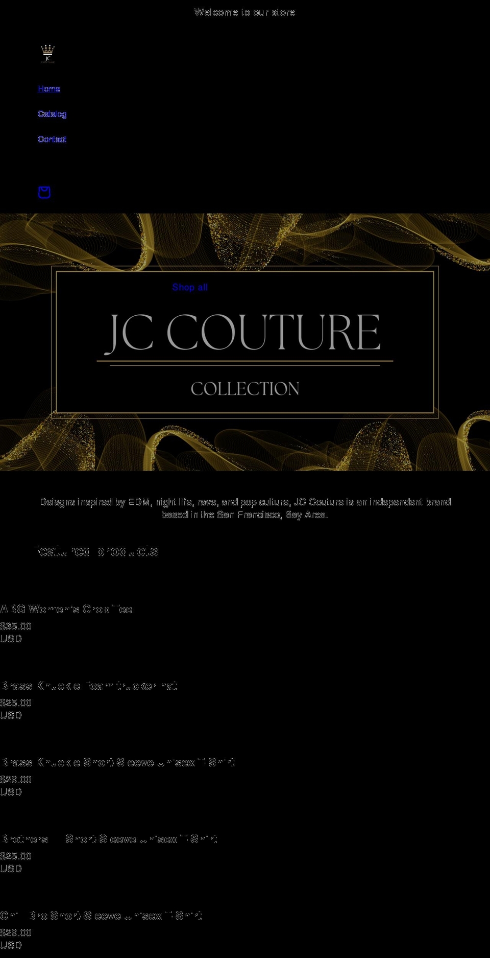 jc-couture.com shopify website screenshot
